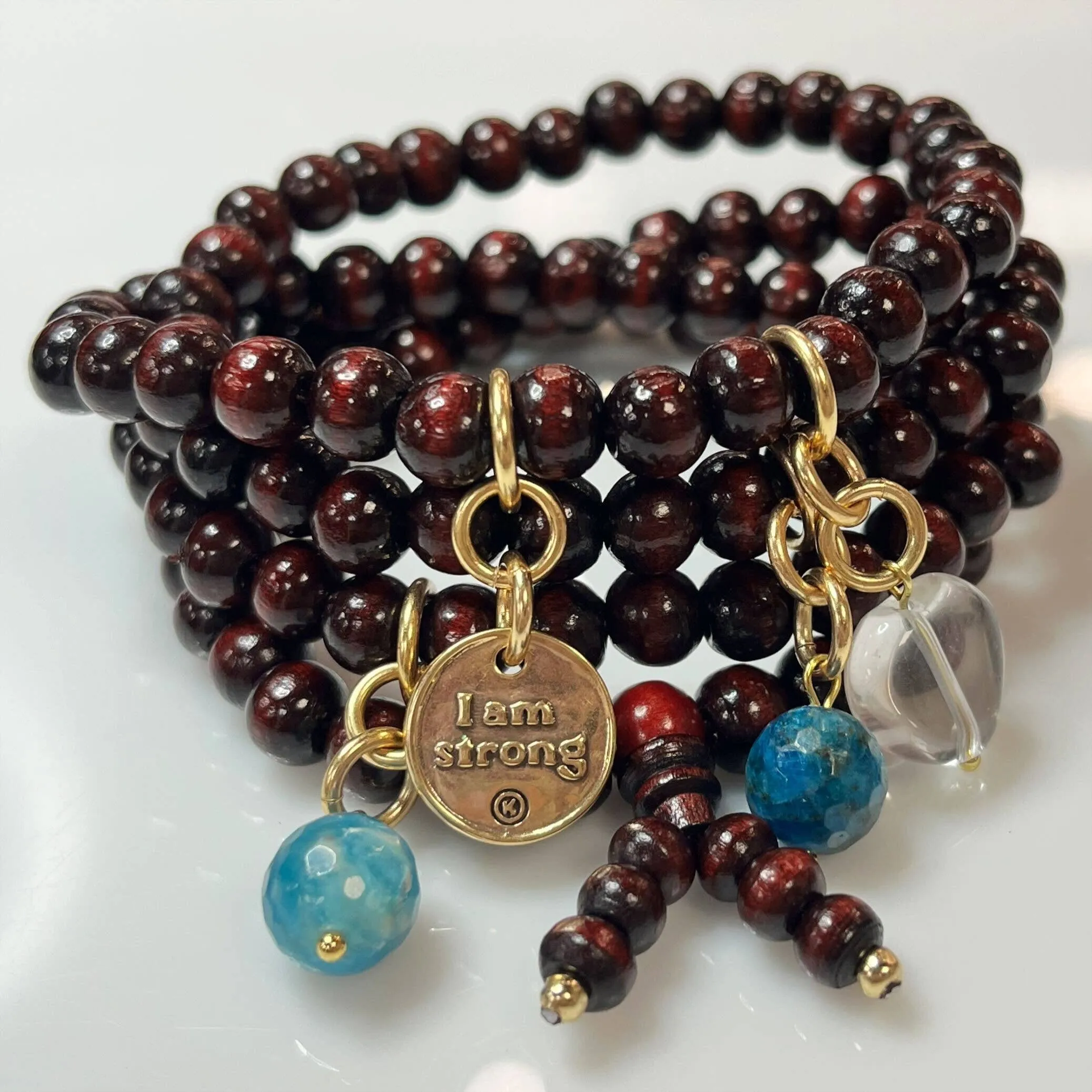 I AM STRONG | HEART | Wood Boho Wrap