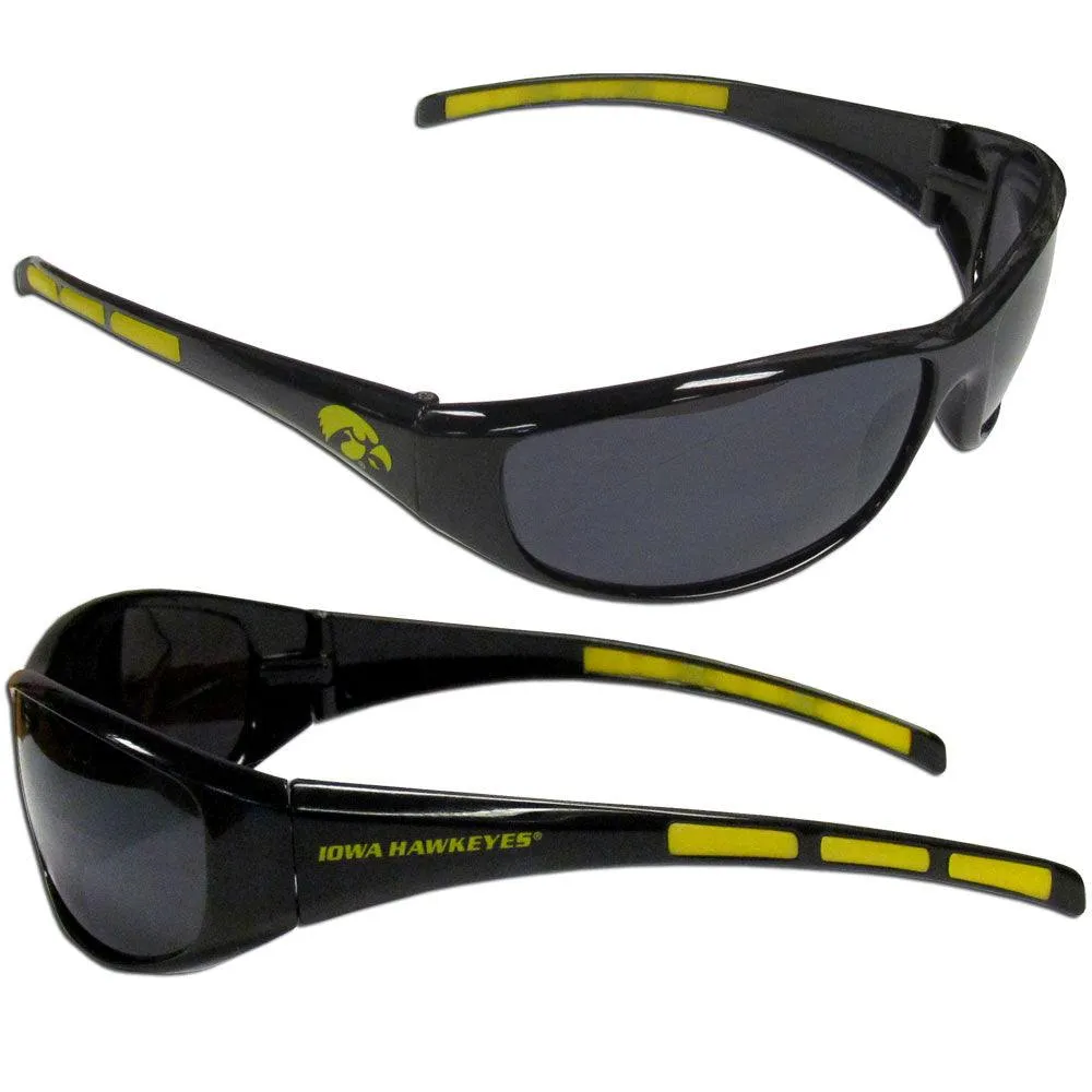 Iowa Hawkeyes Wrap Sunglass and Case Set