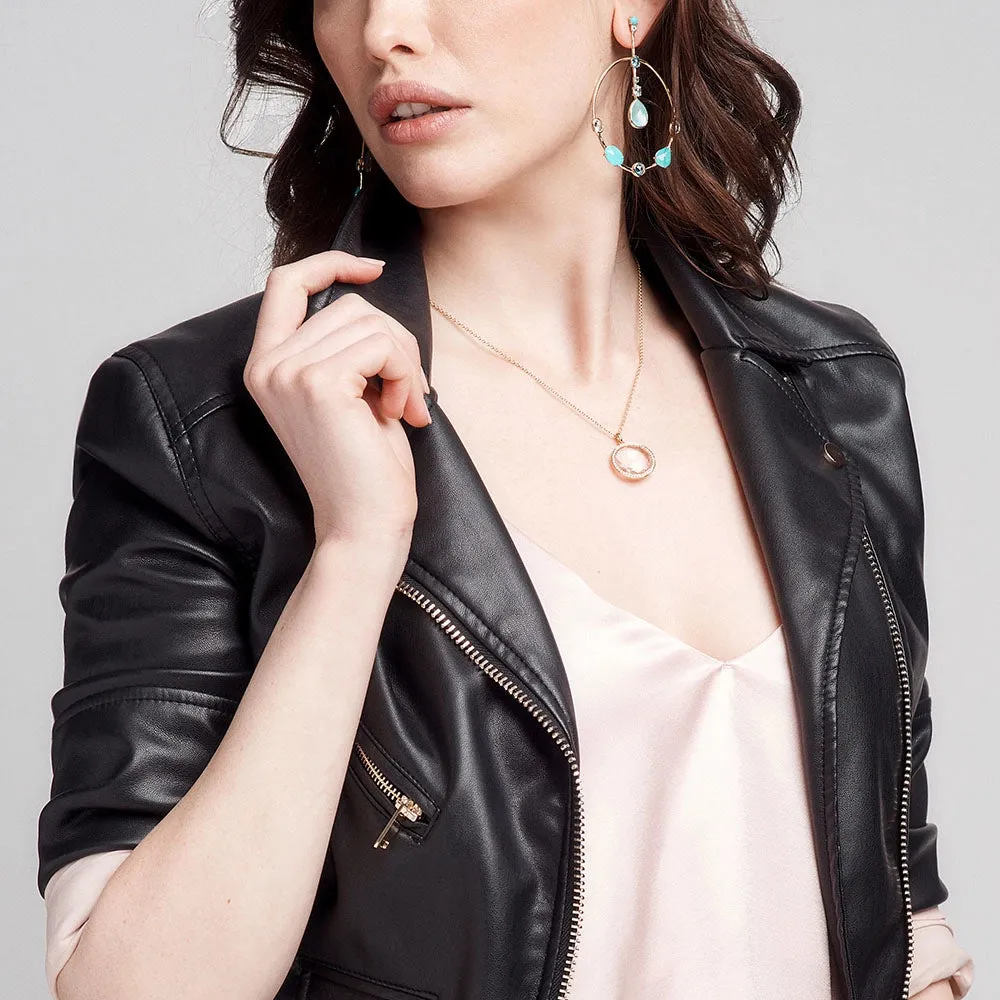 Ippolita Lollipop Medium Pendant Necklace in Mother of Pearl with Diamonds