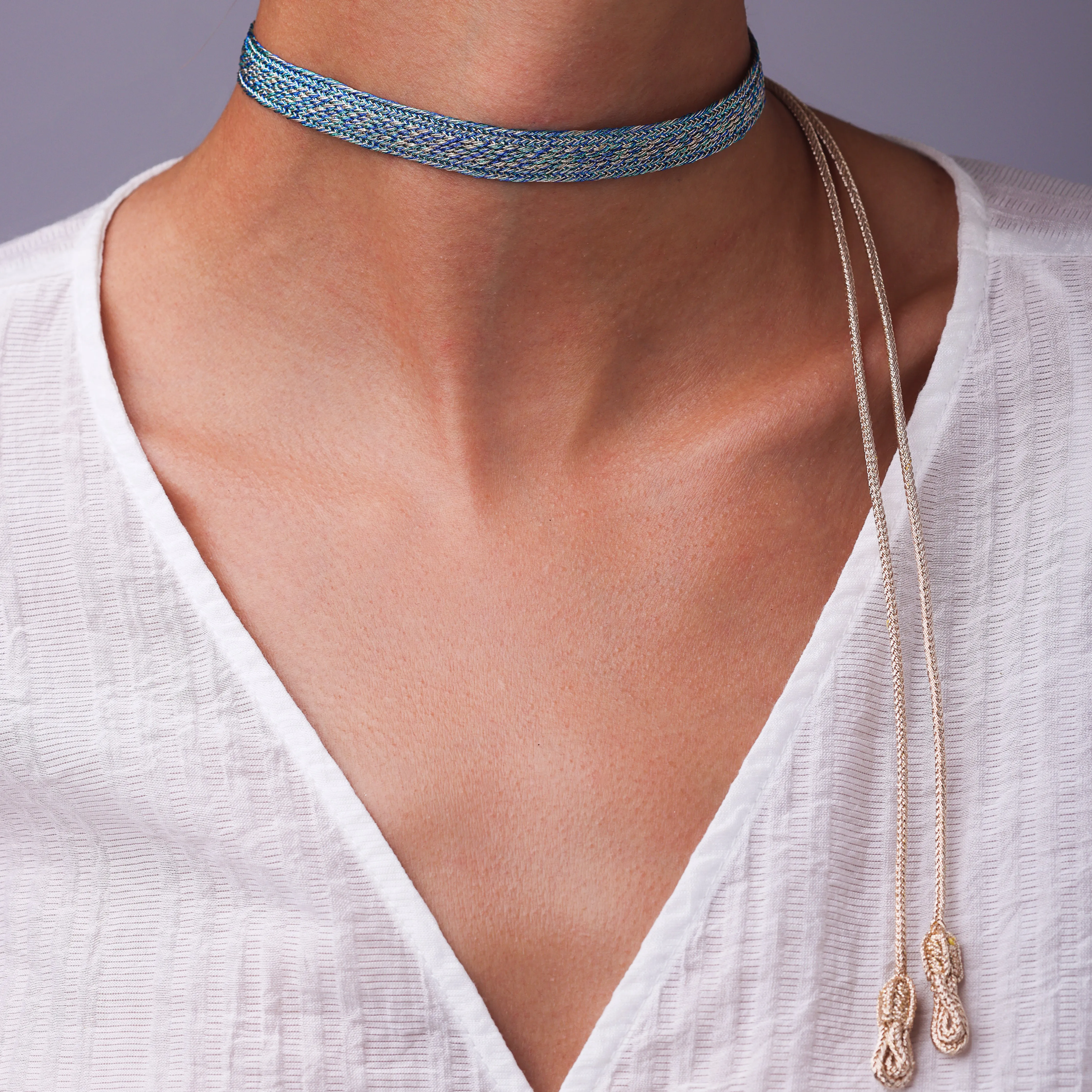 Izy n°1 Choker in Rose Gold Majorelle