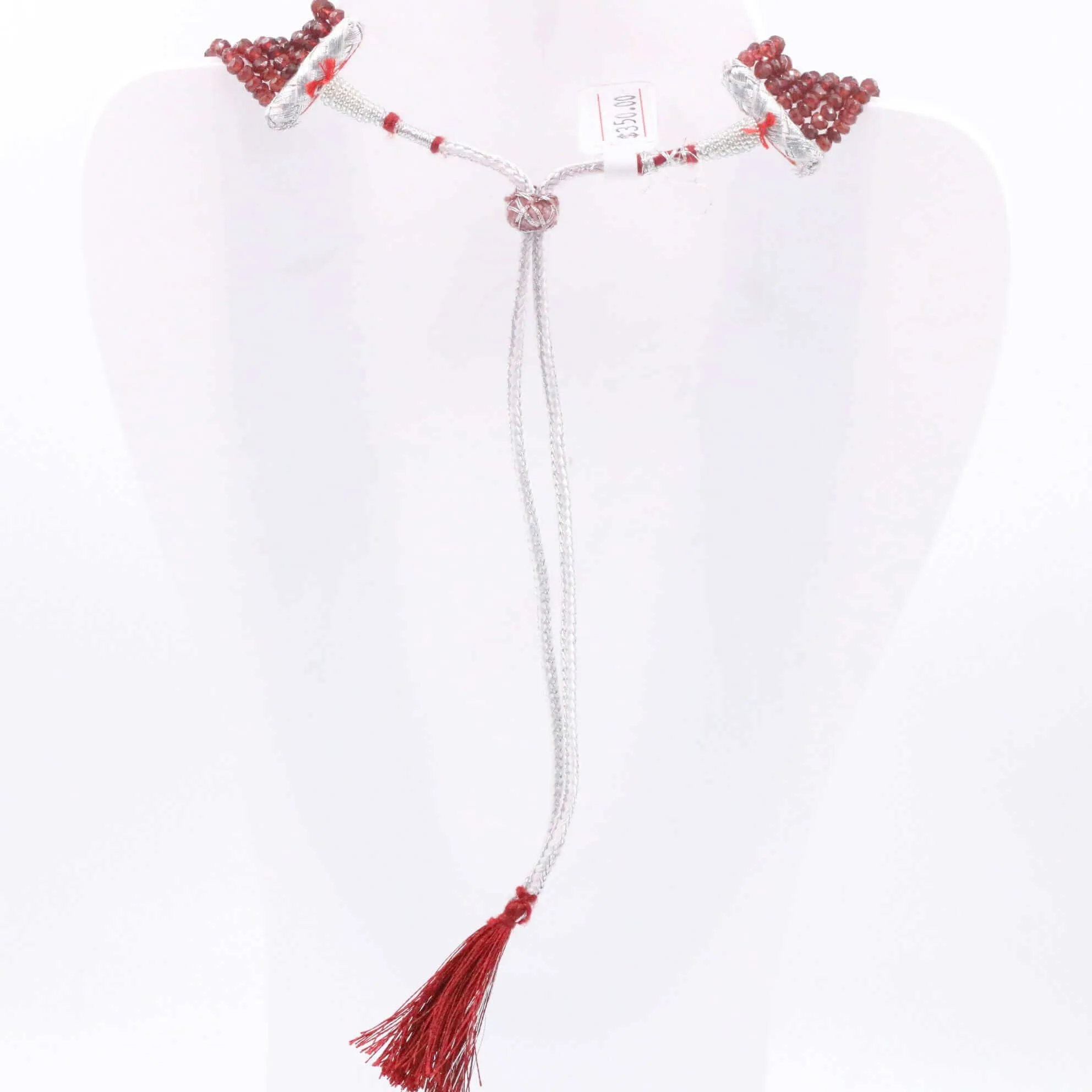 Layered Garnet Necklace Faceted Garnet Necklace Red Faceted Necklace Long Garnet Necklace Garnet Necklace SKU: 6143192