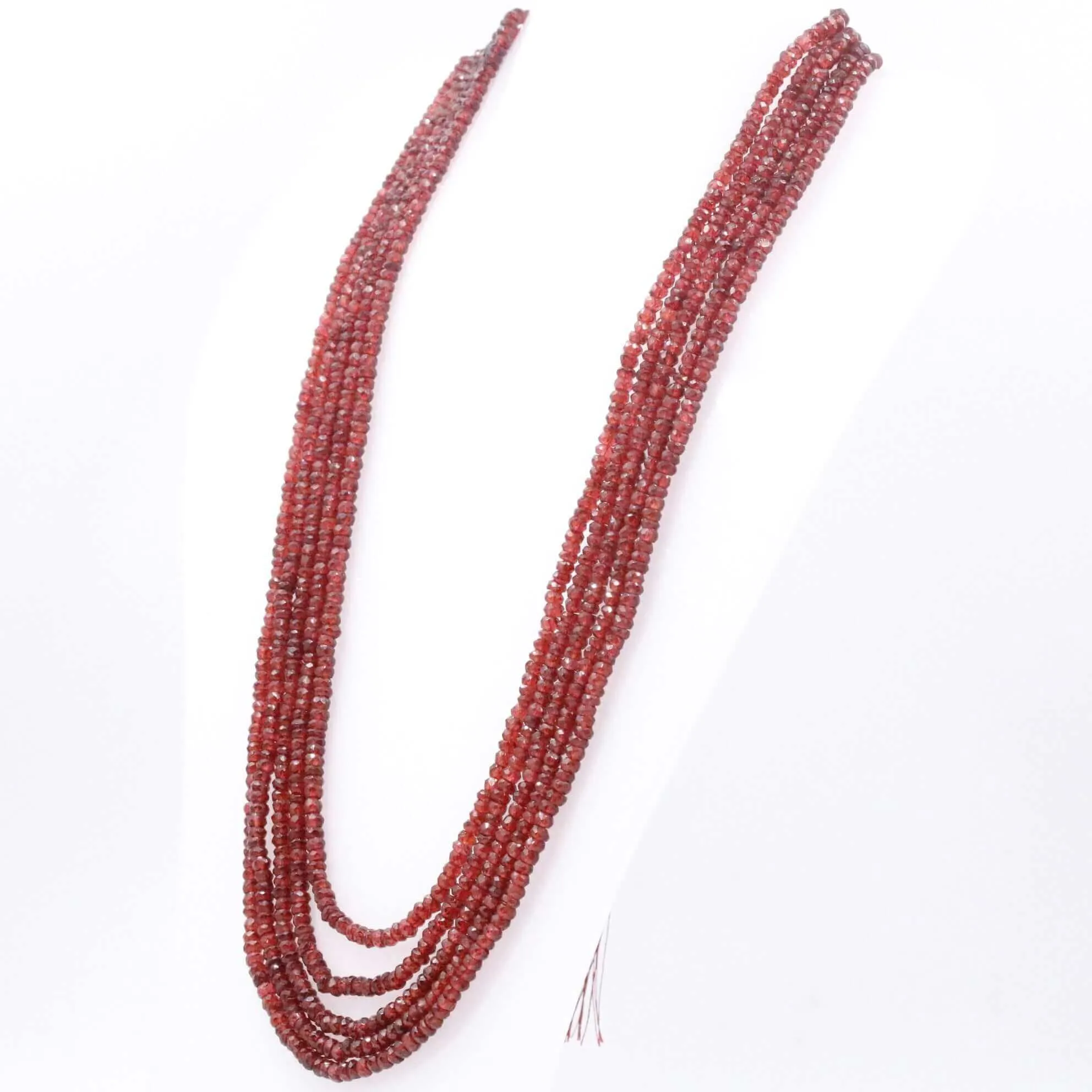Layered Garnet Necklace Faceted Garnet Necklace Red Faceted Necklace Long Garnet Necklace Garnet Necklace SKU: 6143192