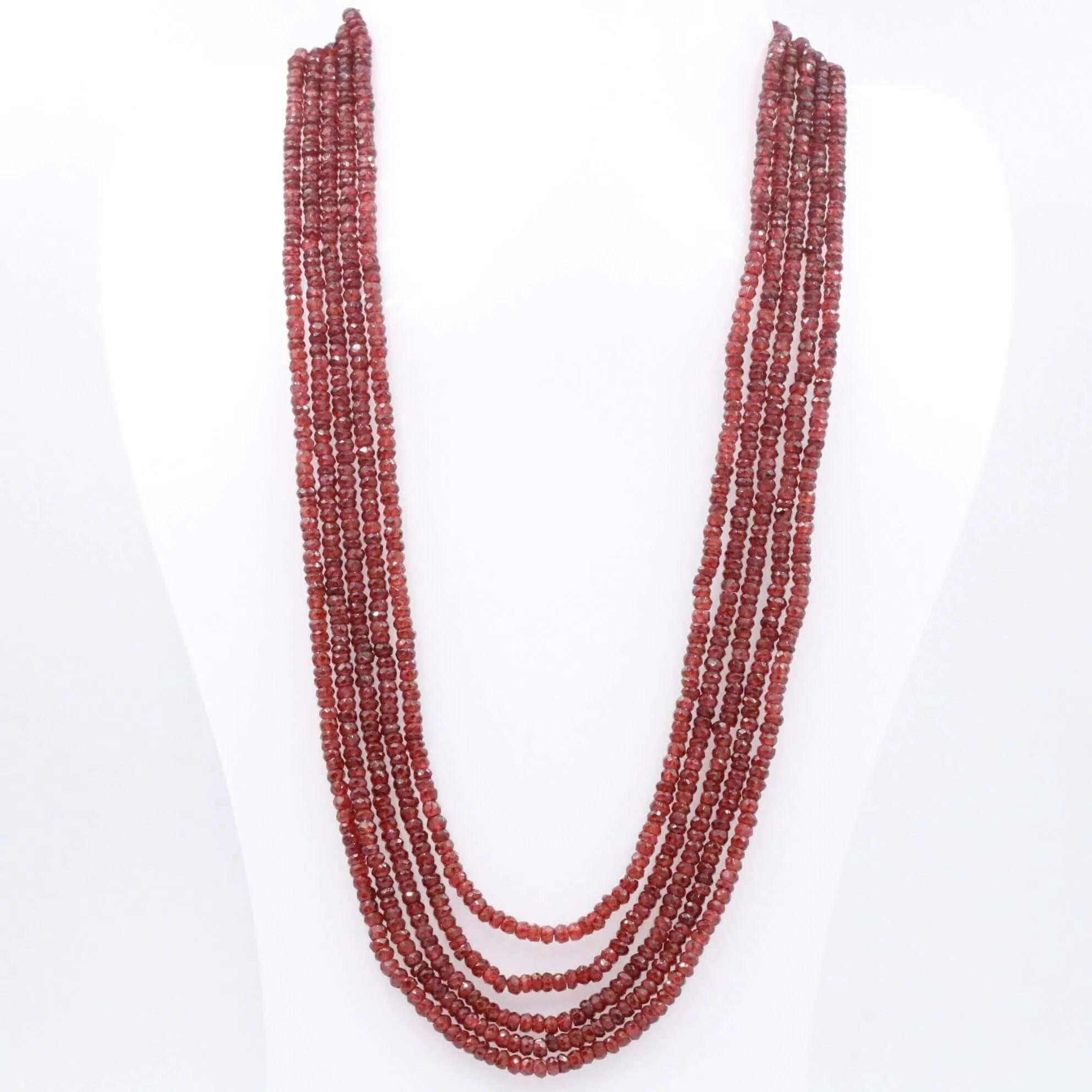 Layered Garnet Necklace Faceted Garnet Necklace Red Faceted Necklace Long Garnet Necklace Garnet Necklace SKU: 6143192