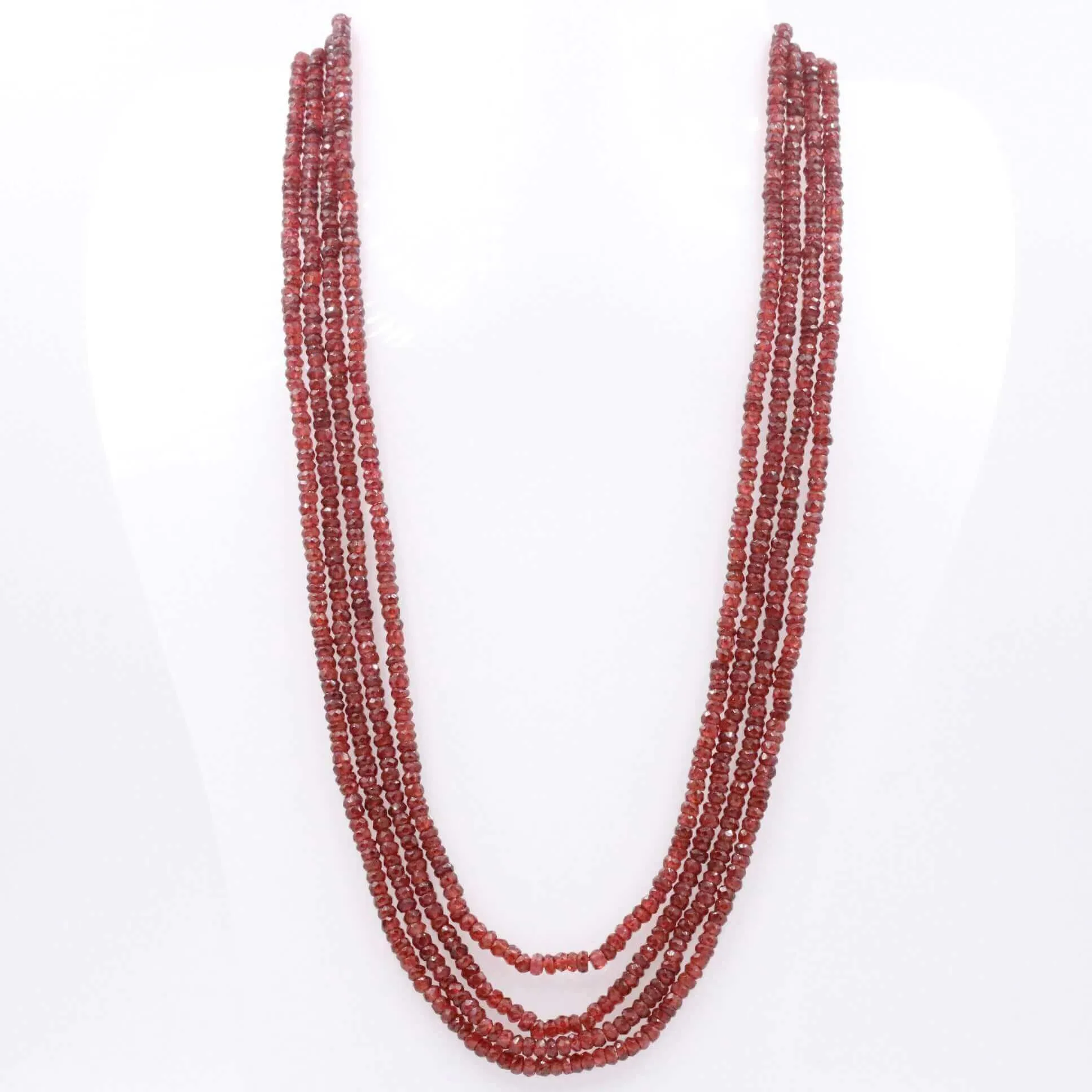 Layered Garnet Necklace Faceted Garnet Necklace Red Faceted Necklace Long Garnet Necklace Garnet Necklace SKU: 6143192