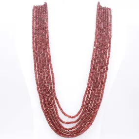 Layered Garnet Necklace Faceted Garnet Necklace Red Faceted Necklace Long Garnet Necklace Garnet Necklace SKU: 6143192