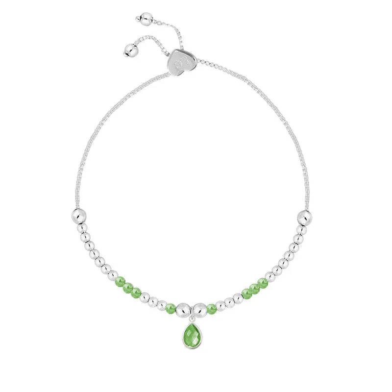 Life Charms - August Birthstone Bracelet