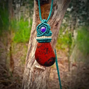 Mahogany obsidian necklace