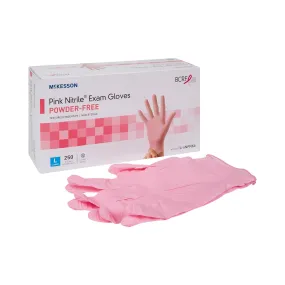 McKesson Pink Nitrile® Exam Gloves - Large