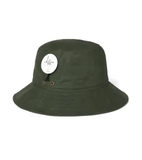 Mühlbauer Joost Waxed Cotton Bucket Hat: Olive
