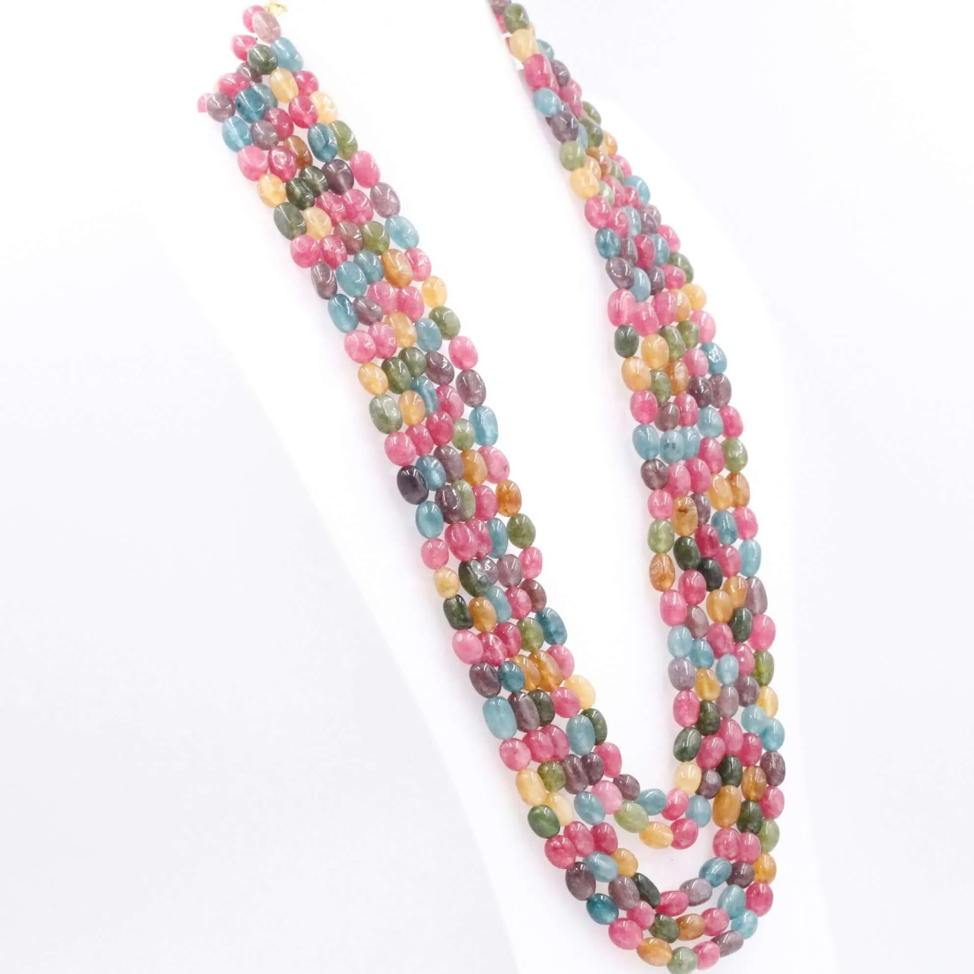 Multi Color Quartz Necklace Multi Color Necklace Layered Necklace Long Necklace Gemstone Necklace Beaded Necklace SKU 6143287