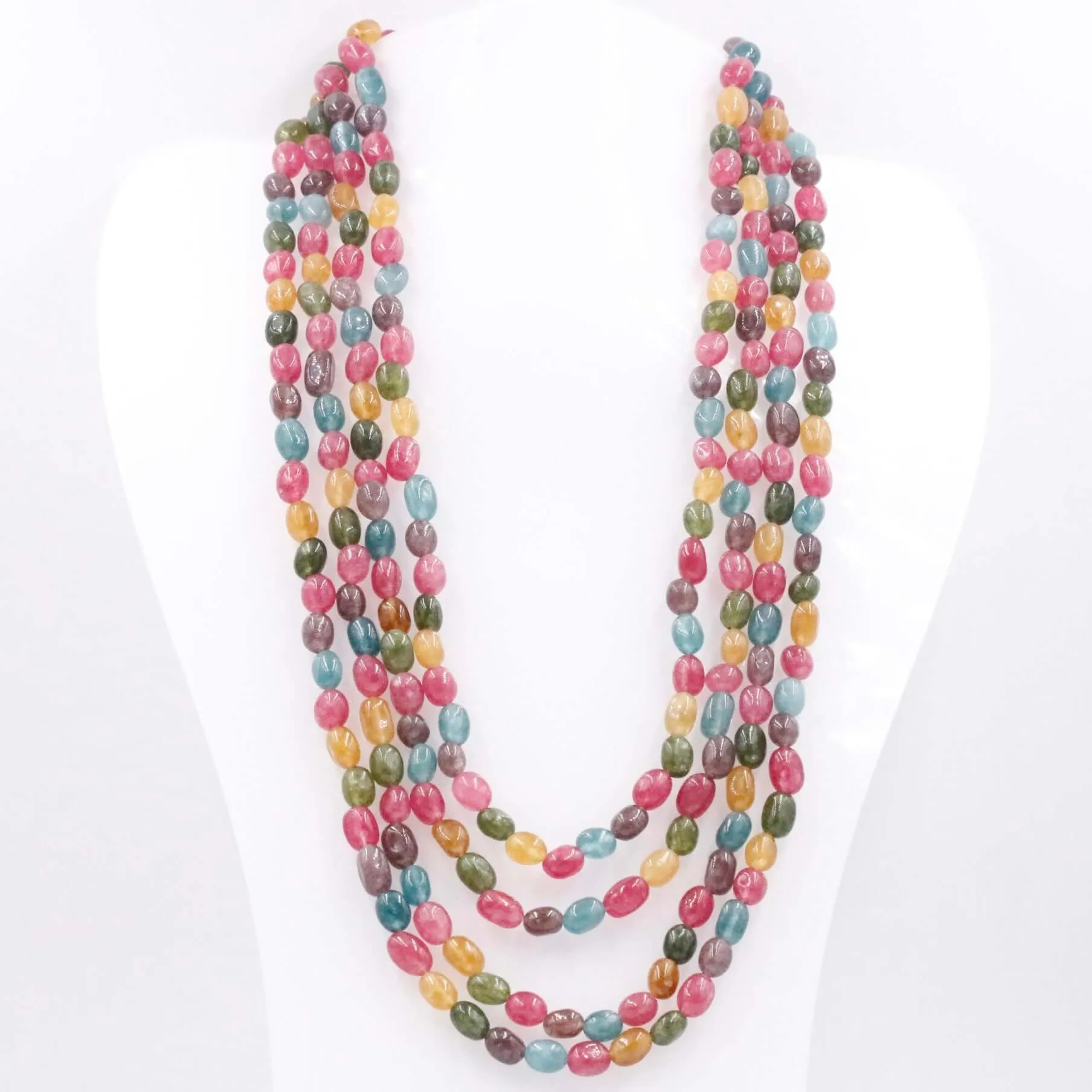 Multi Color Quartz Necklace Multi Color Necklace Layered Necklace Long Necklace Gemstone Necklace Beaded Necklace SKU 6143287