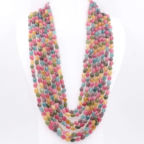 Multi Color Quartz Necklace Multi Color Necklace Layered Necklace Long Necklace Gemstone Necklace Beaded Necklace SKU 6143287