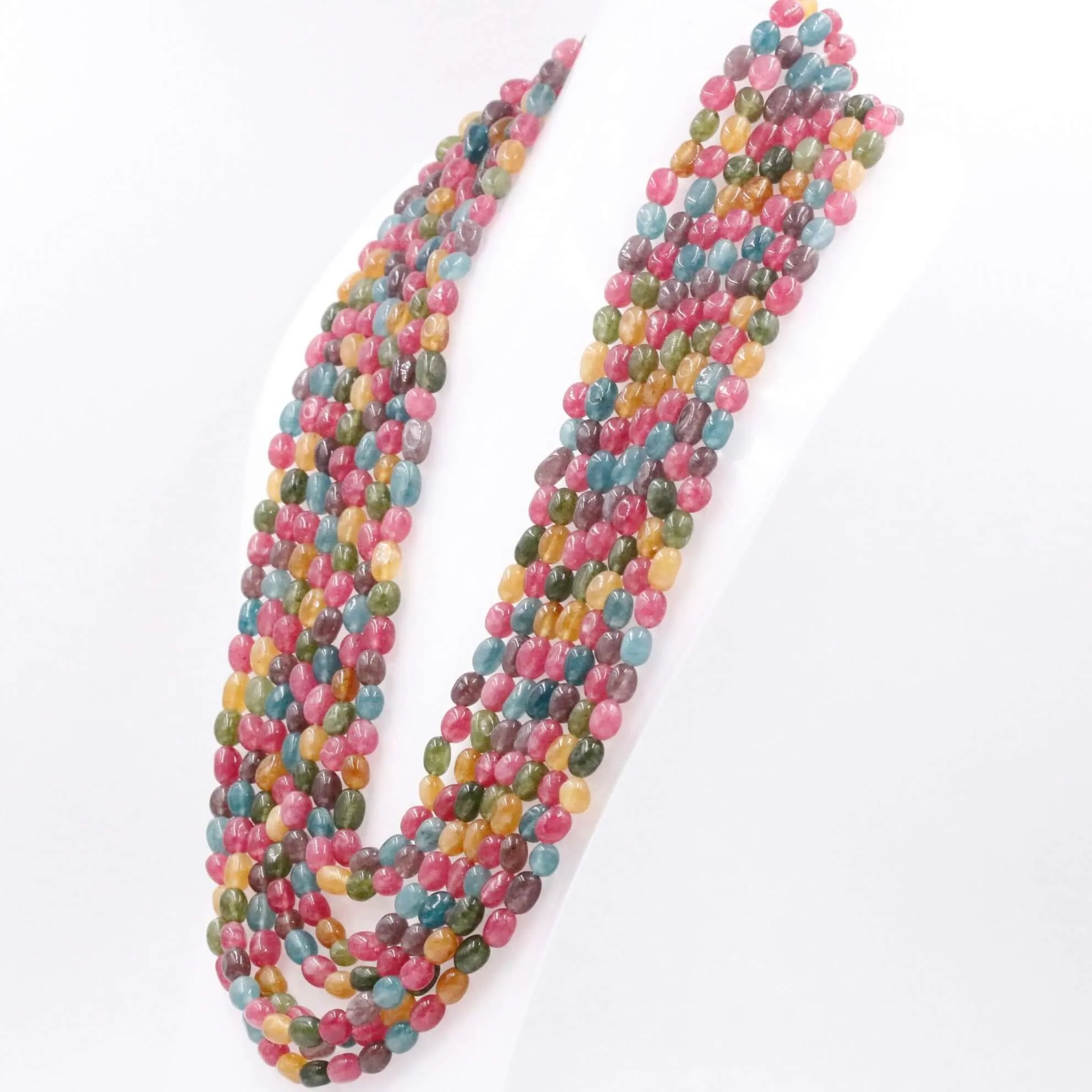 Multi Color Quartz Necklace Multi Color Necklace Layered Necklace Long Necklace Gemstone Necklace Beaded Necklace SKU 6143287
