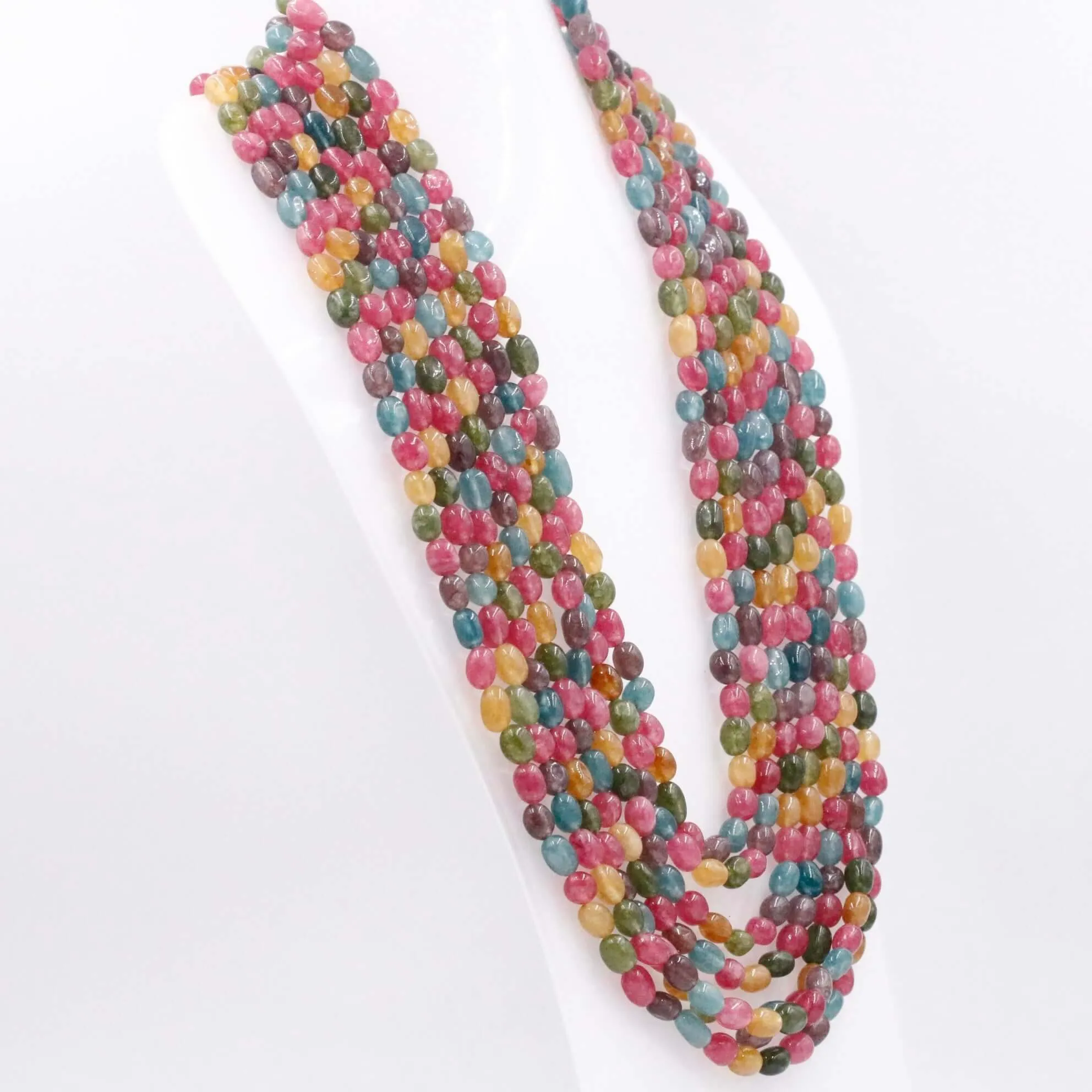 Multi Color Quartz Necklace Multi Color Necklace Layered Necklace Long Necklace Gemstone Necklace Beaded Necklace SKU 6143287