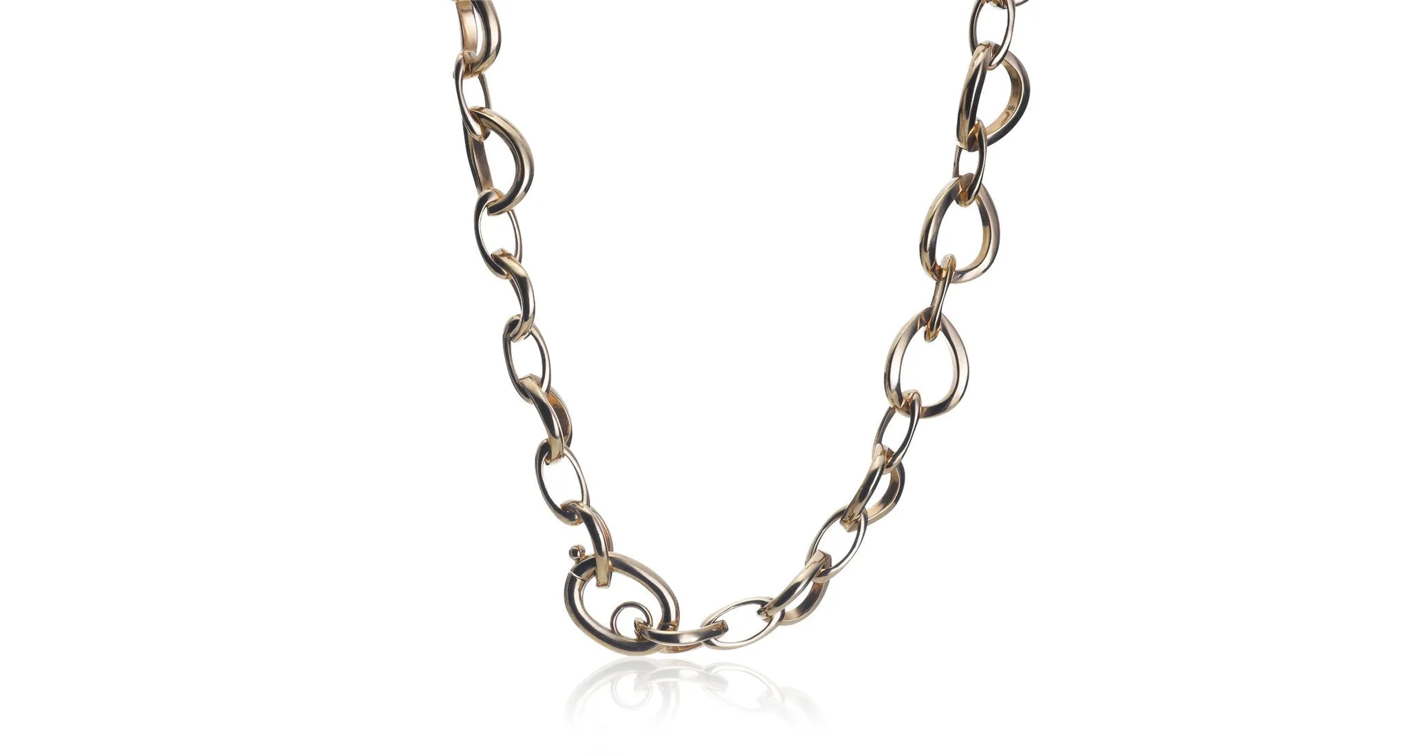 Multi-Colored Sapphire & Diamond Gold Necklace