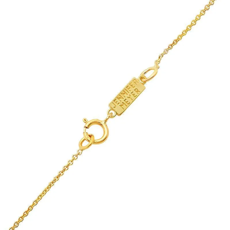 Multicolor Mini Bezel Dangle Necklace