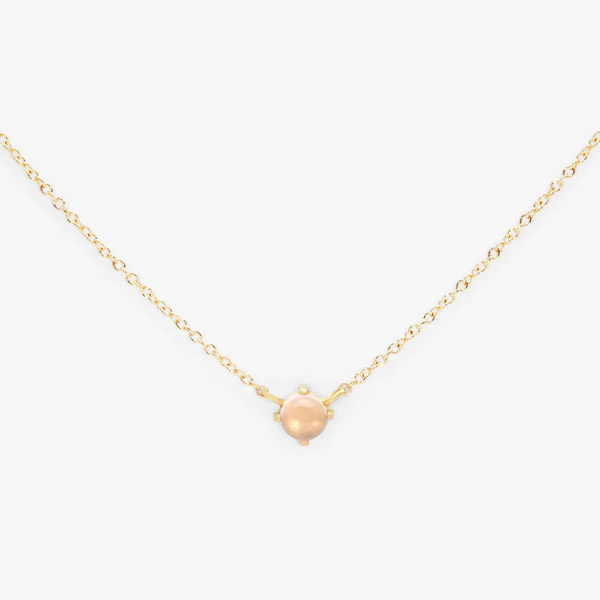 N5804RQ | Rose Quartz Wisp Necklace