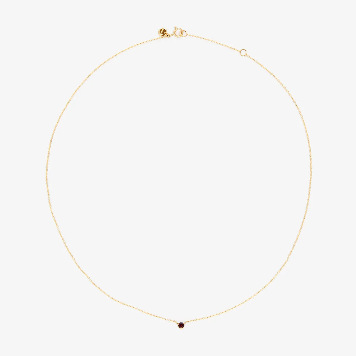 N6701GN | 3mm Garnet Birthstone Necklace