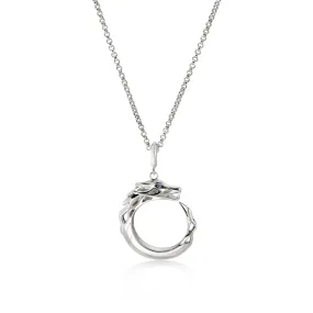 Naga Pendant Necklace, Sterling Silver