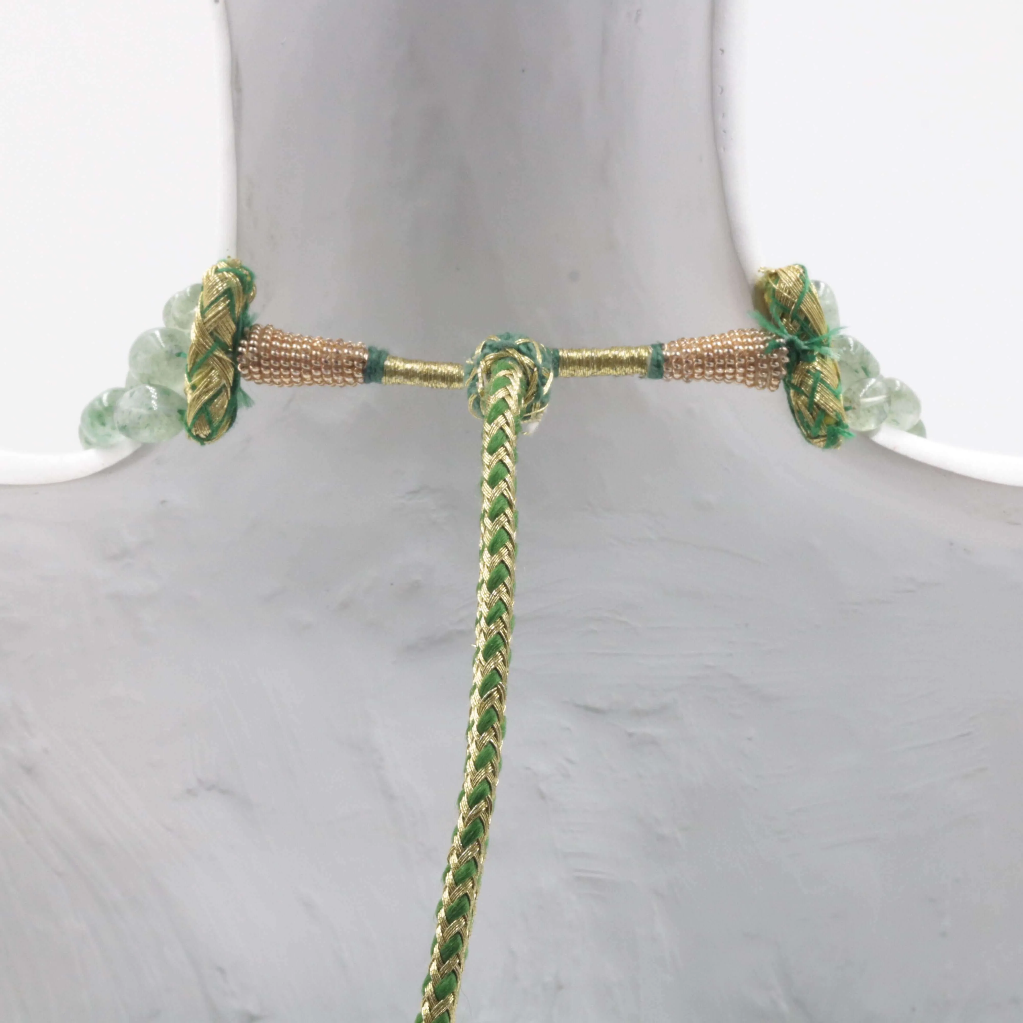 Natural Bluish Green Russian Emerald Quartz gemstone Necklace Aventurine Quartz Jewelry Quartz stone Necklace Quartz Necklace Quartz Beads SKU 6142694