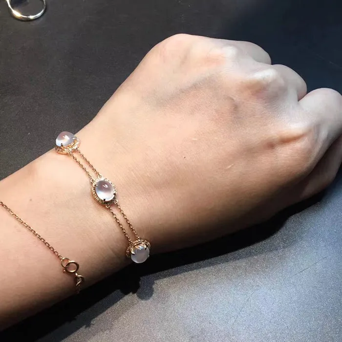 Natural Jade Bracelet Jadeite Bracelet NBT04