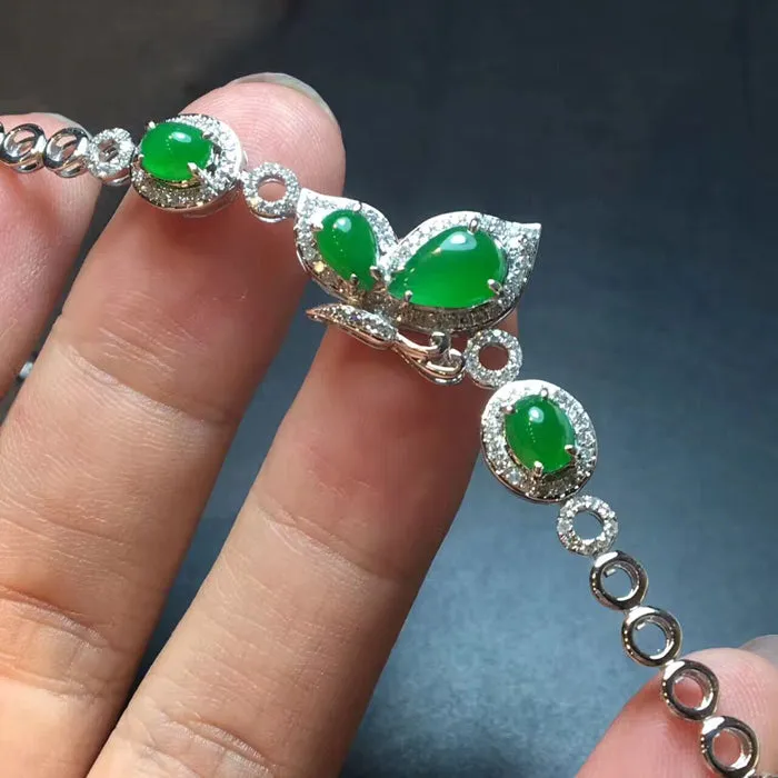 Natural Jade Bracelet Jadeite Bracelet NBT09