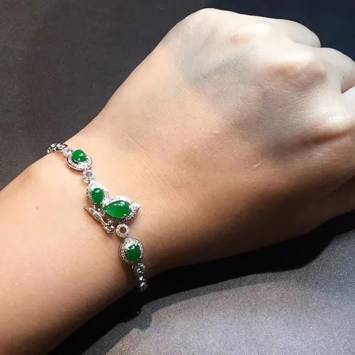 Natural Jade Bracelet Jadeite Bracelet NBT09