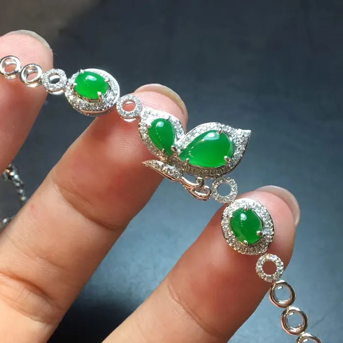 Natural Jade Bracelet Jadeite Bracelet NBT09