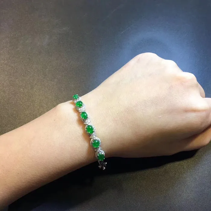 Natural Jade Bracelet Jadeite Bracelet NBT83