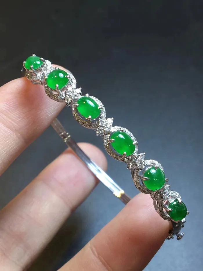 Natural Jade Bracelet Jadeite Bracelet NBT83