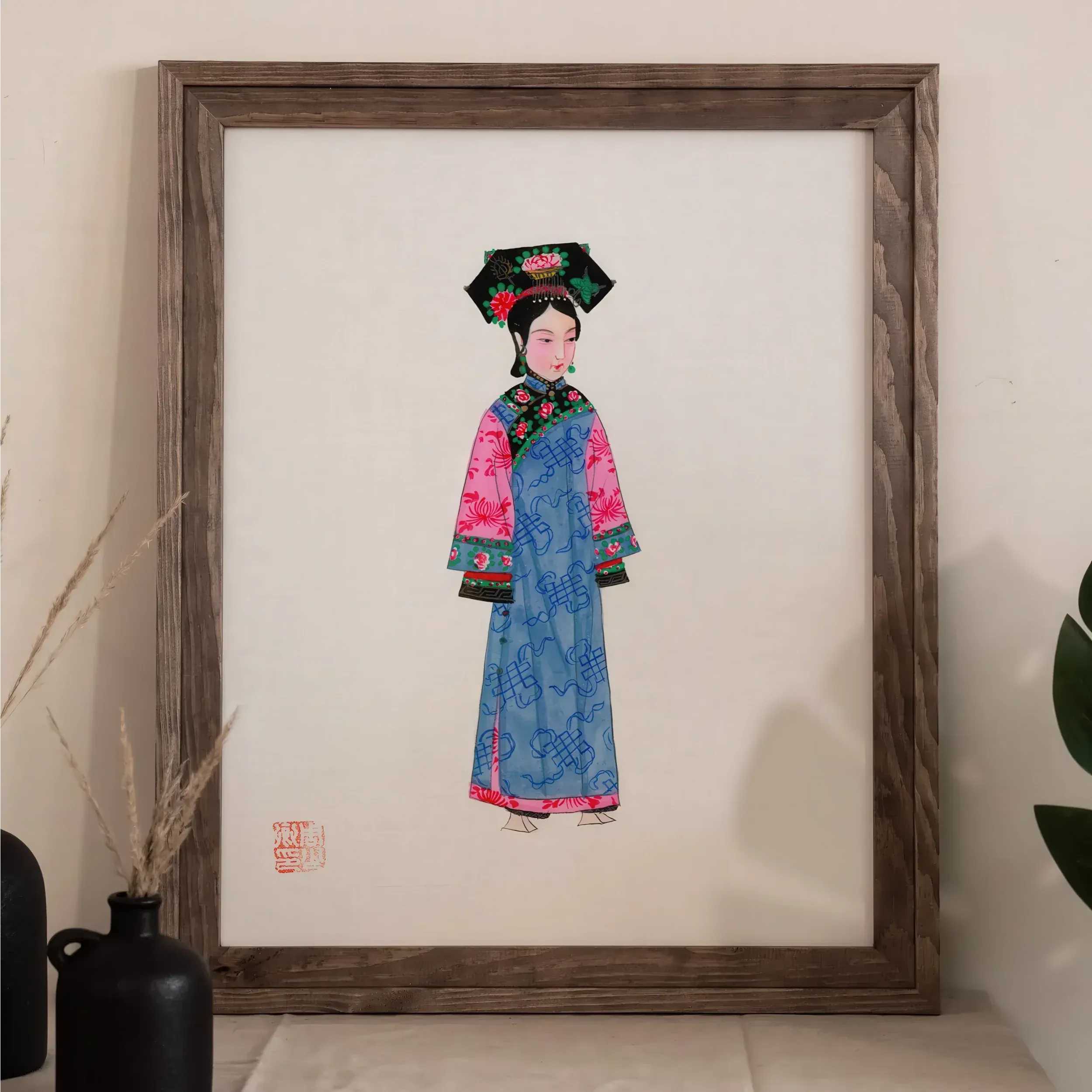 Noblewoman - Manchu Fashion Art Print