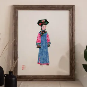 Noblewoman - Manchu Fashion Art Print
