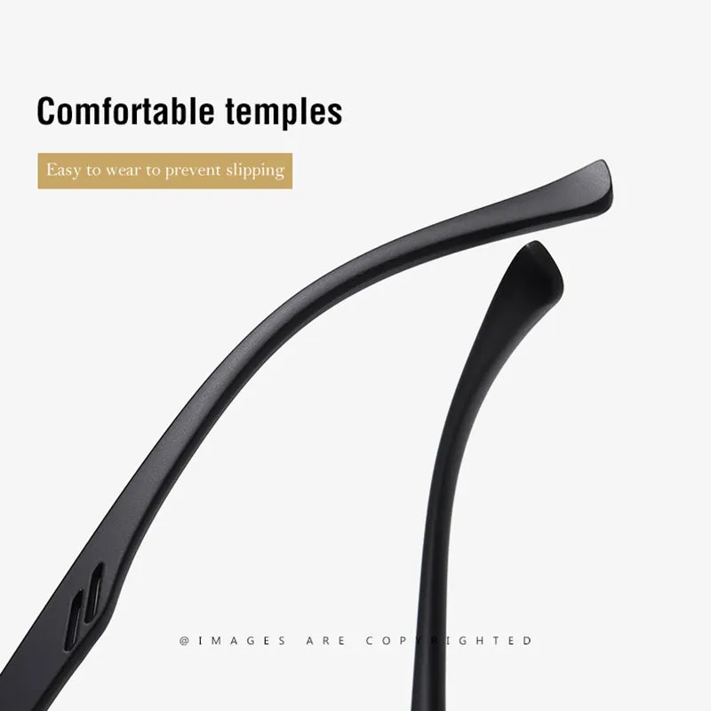 NO.ONEPAUL   Polarized Square Metal Frame Driving Sport Sunglasses with UV400 Protection