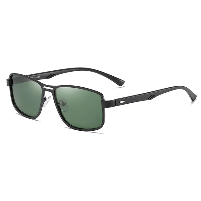 NO.ONEPAUL   Polarized Square Metal Frame Driving Sport Sunglasses with UV400 Protection