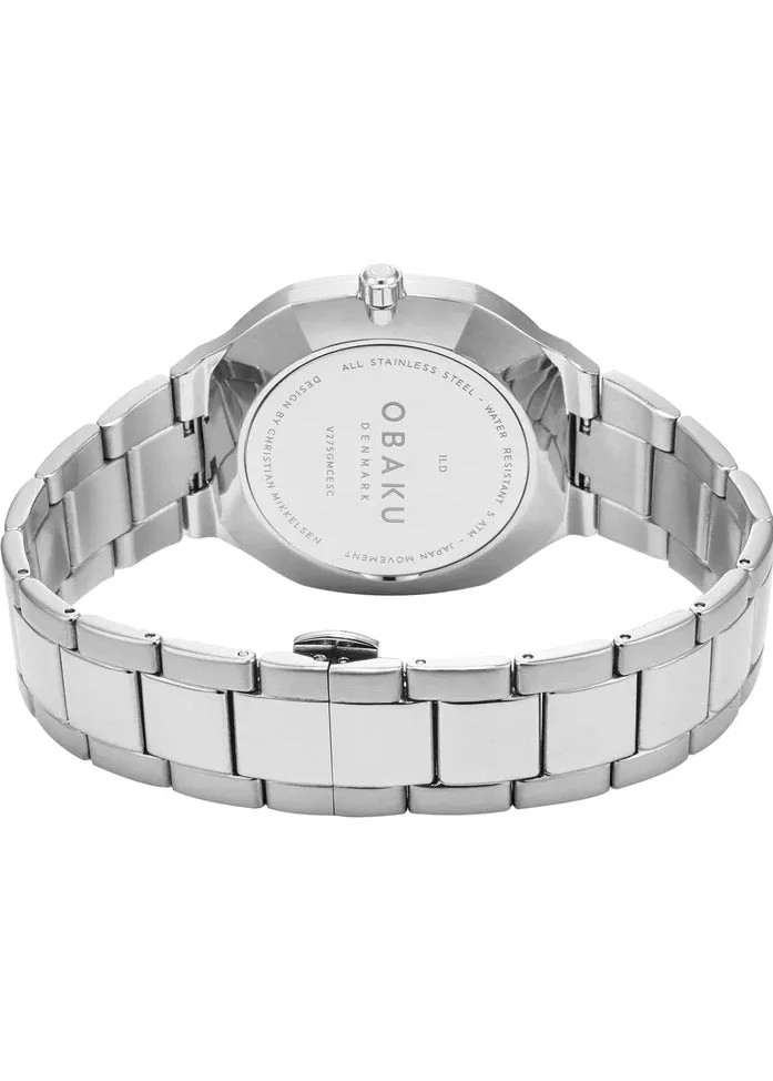 OBAKU ILD-JADE OCTAGONAL CASE STAINLESS STEEL GREEN DIAL V275GMCESC