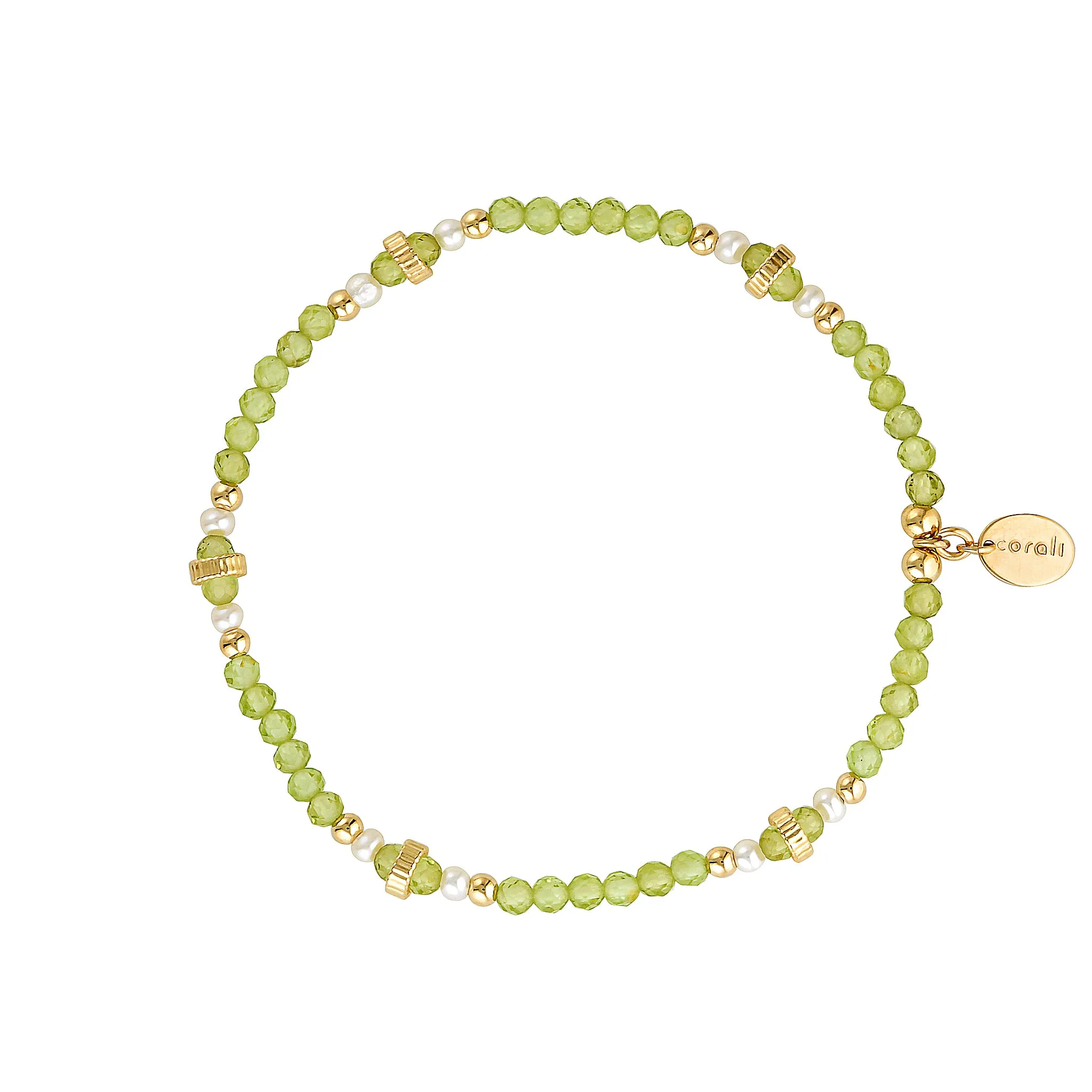Olivine Bracelet ~ Peridot & Pearl