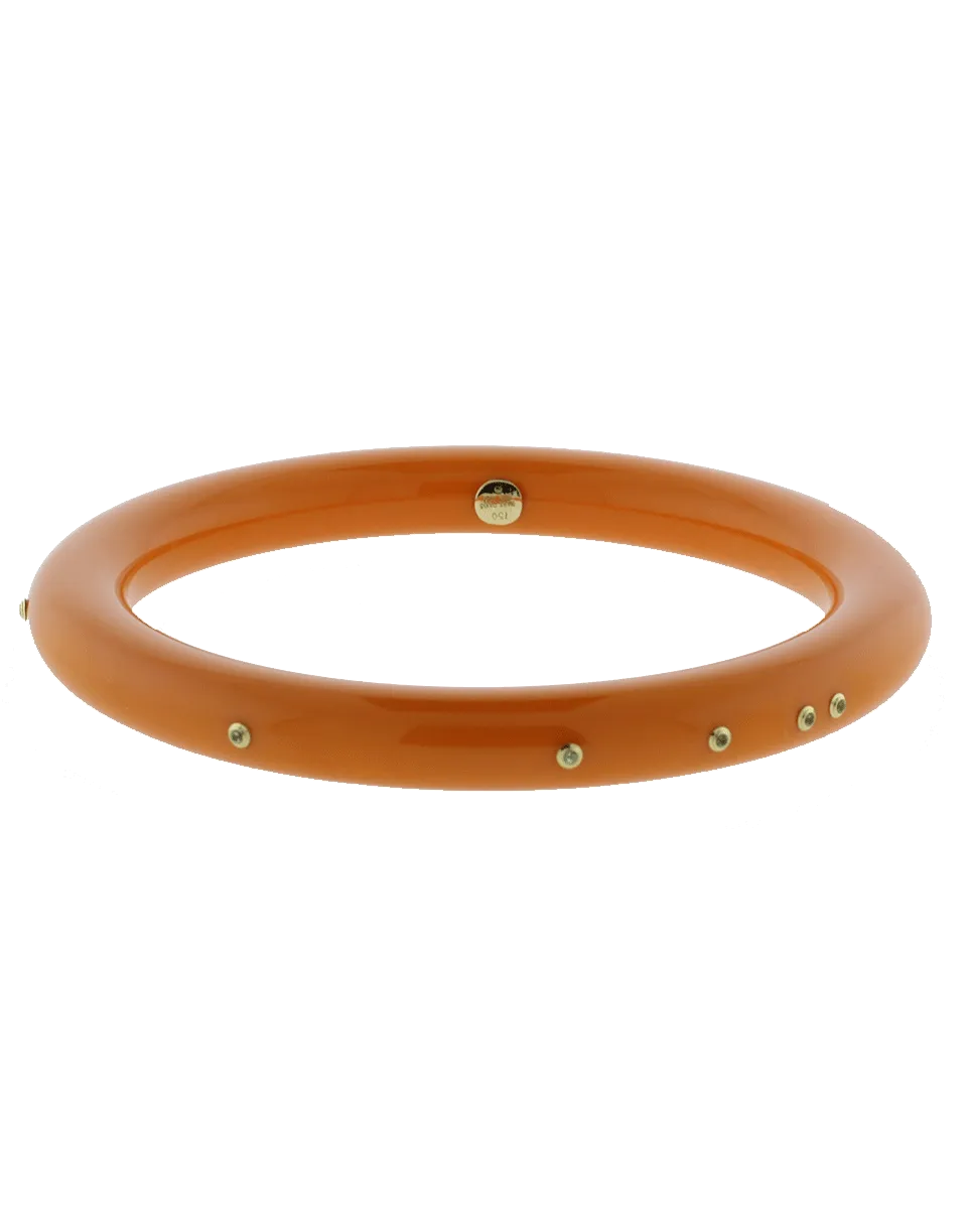 Orange Bakelite Bangle