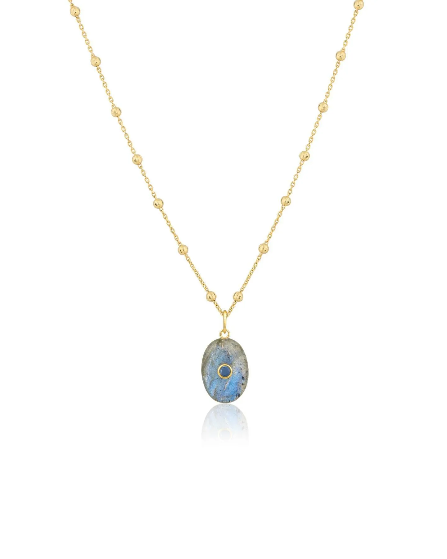 Oval Labradorite Necklace