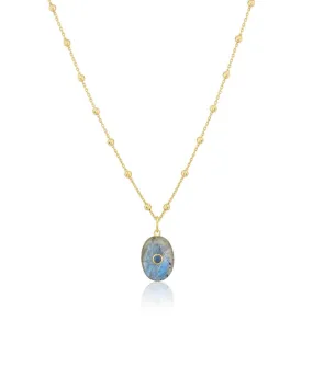 Oval Labradorite Necklace