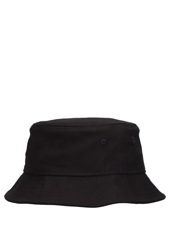 Palm Angels   Cotton gabardine bucket hat w/ logo 