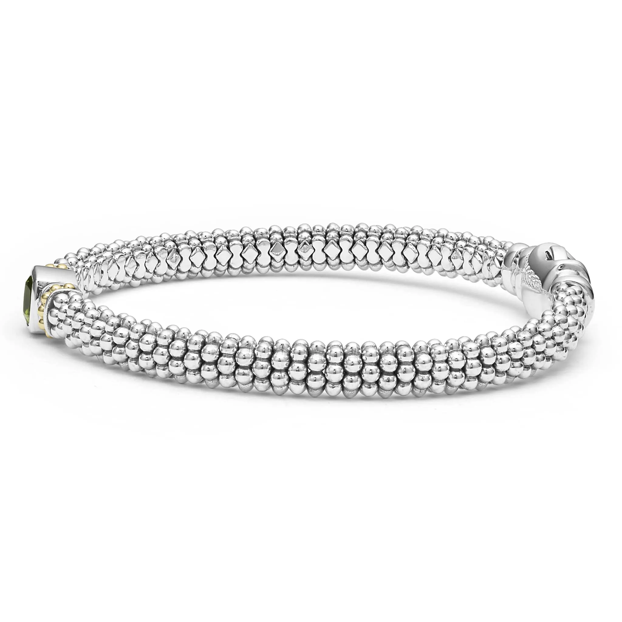 Peridot Caviar Bracelet | 6mm (Size M)