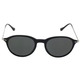 Persol Men's PO3125S Sunglasses Black/Polar Grey 49mm