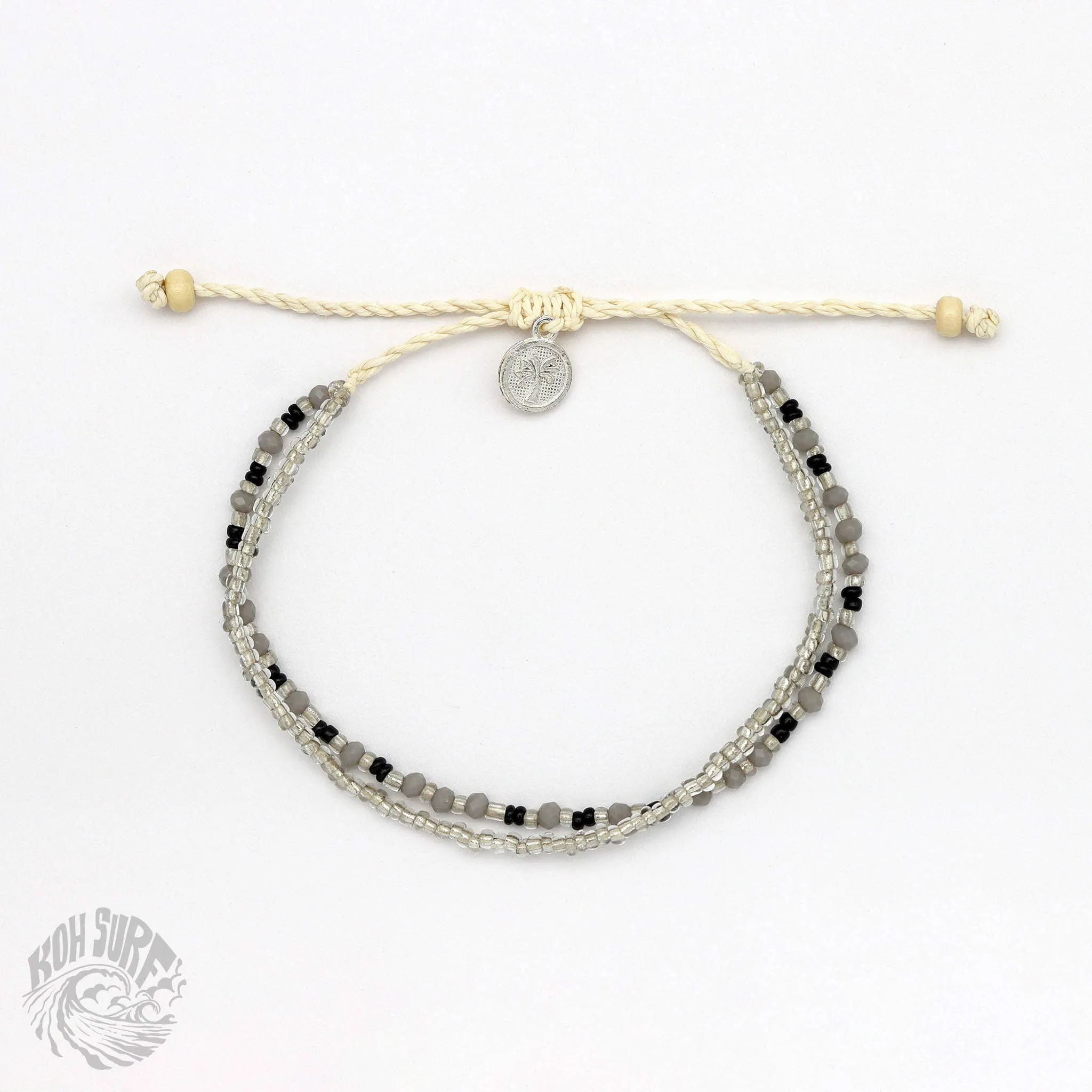 Pineapple Island -  Kanawa Beach Beaded Bracelet, Surf Bracelet by Koh Surf : Aqua