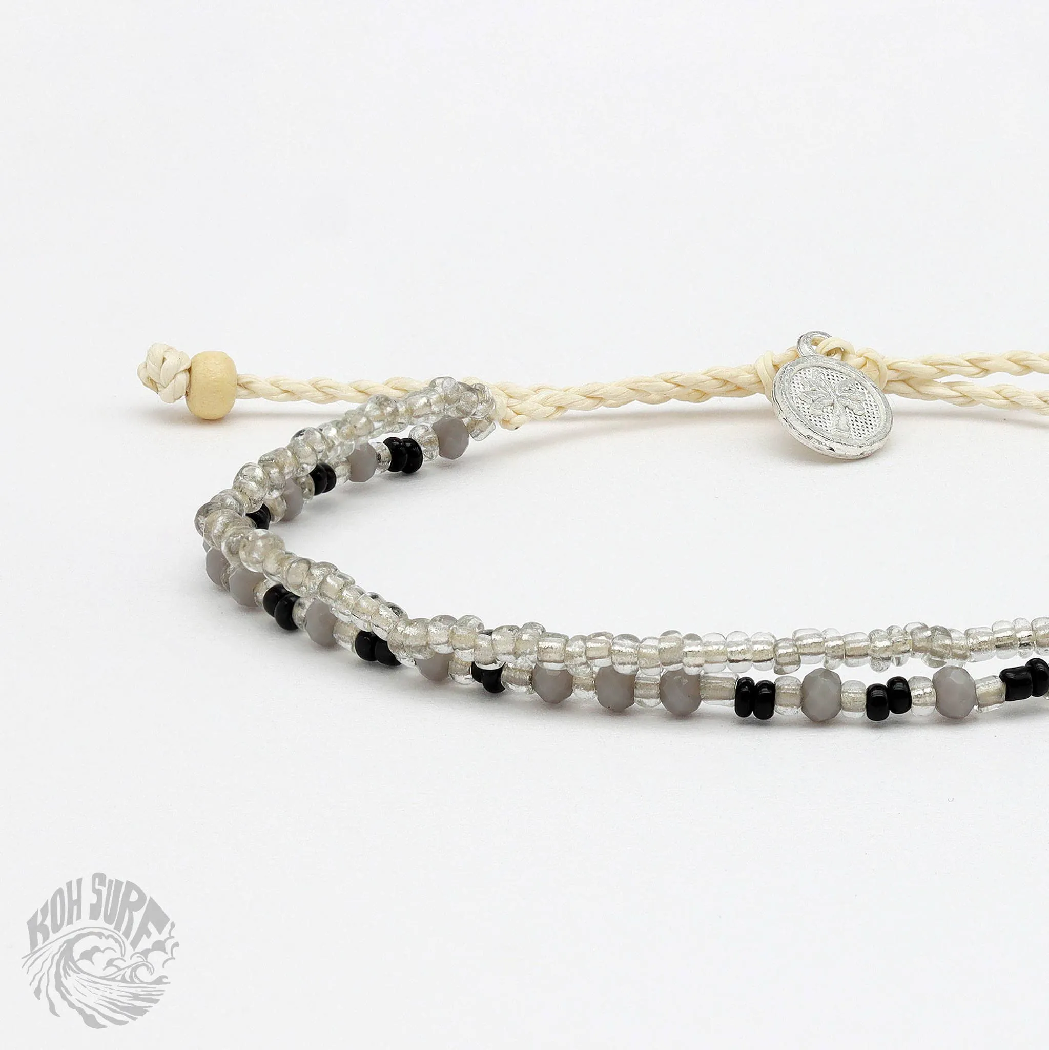 Pineapple Island -  Kanawa Beach Beaded Bracelet, Surf Bracelet by Koh Surf : Aqua
