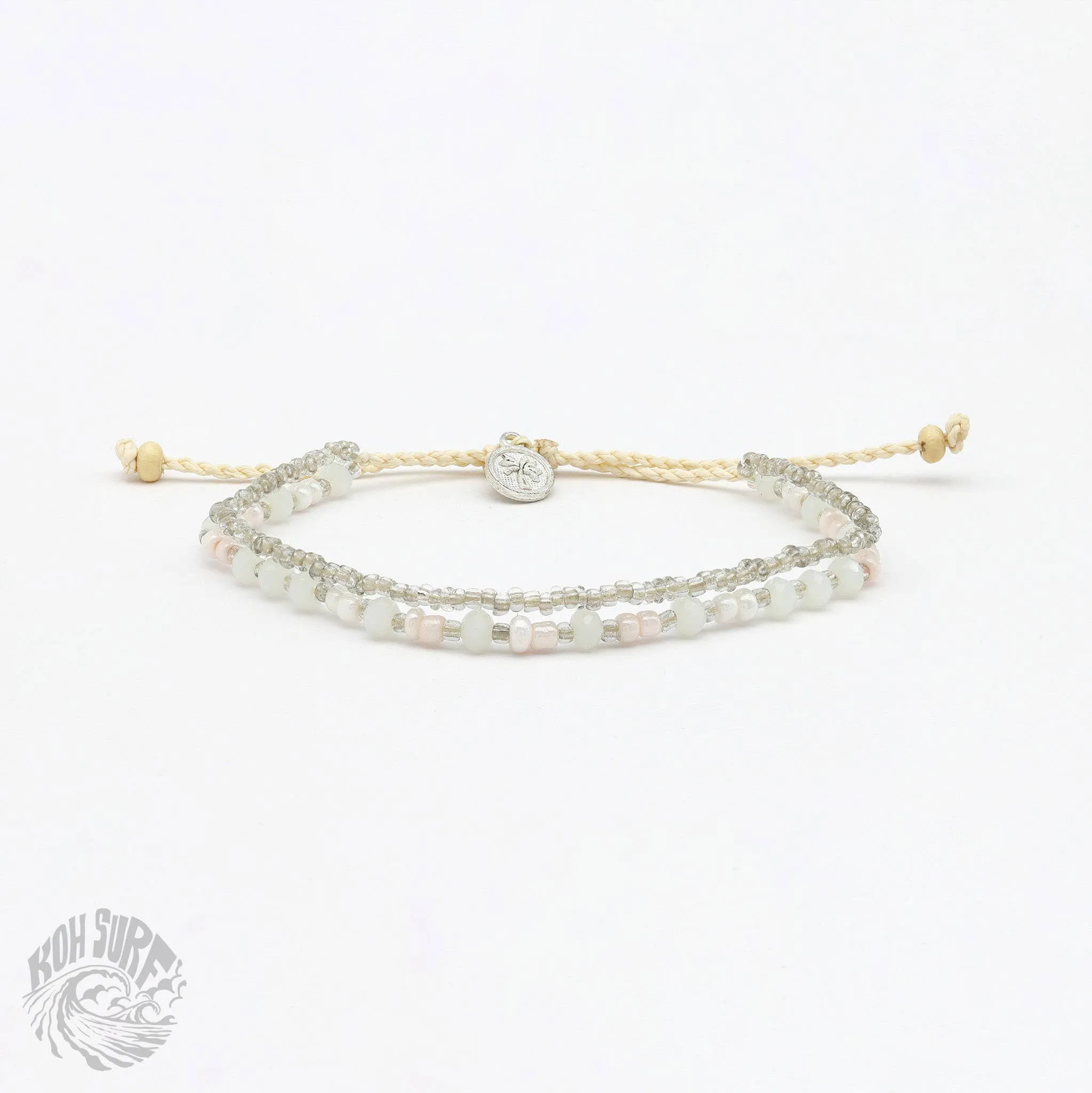 Pineapple Island -  Kanawa Beach Beaded Bracelet, Surf Bracelet by Koh Surf : Aqua