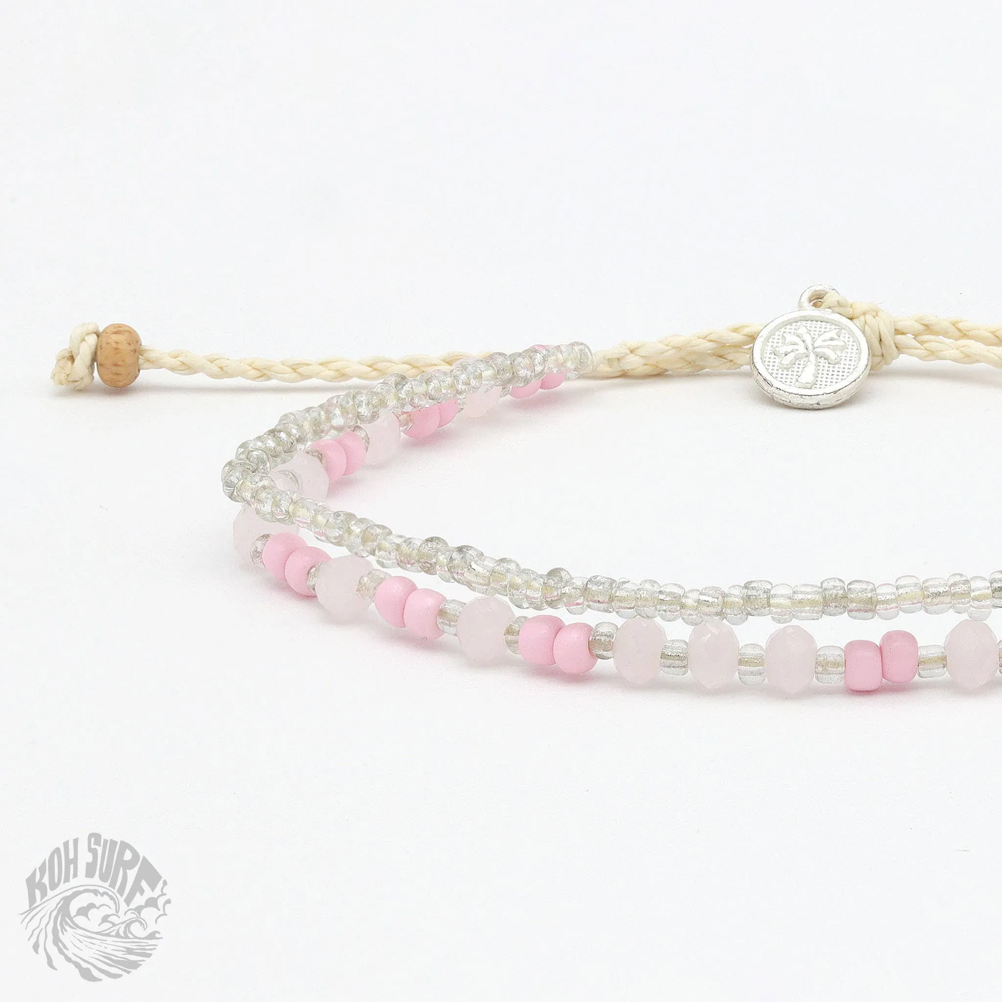 Pineapple Island -  Kanawa Beach Beaded Bracelet, Surf Bracelet by Koh Surf : Aqua