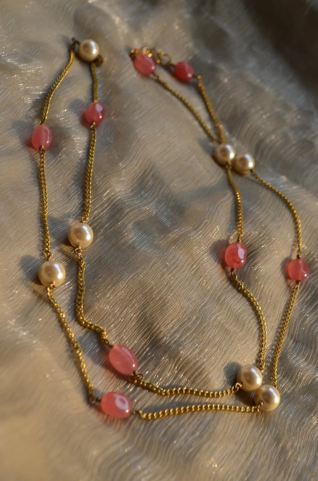 Pink Necklace Quartz