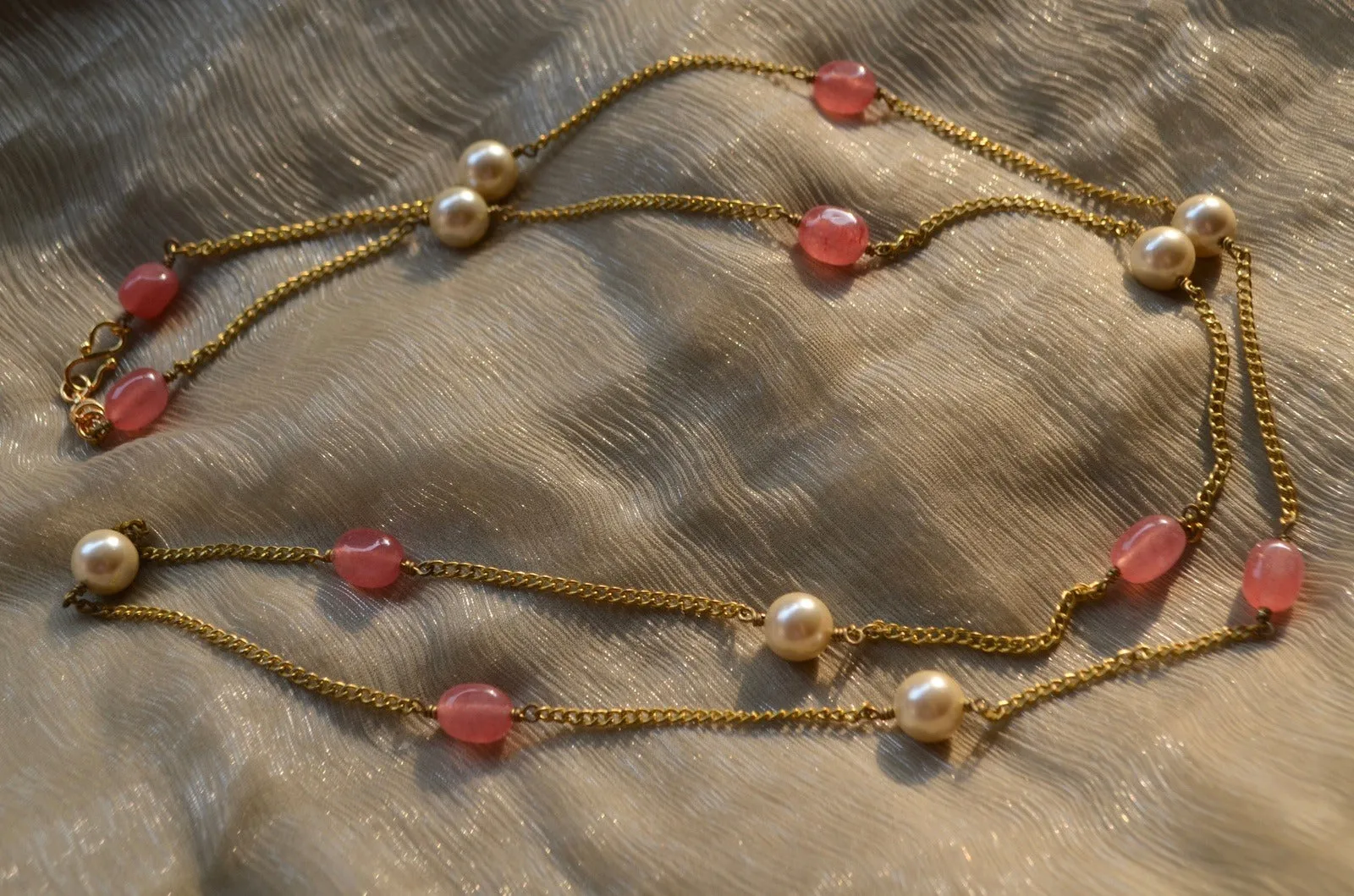 Pink Necklace Quartz
