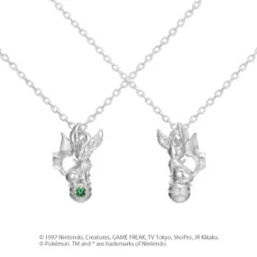 [Pokémon]Leafeon & Pokéball necklace silver