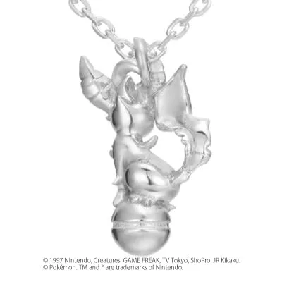 [Pokémon]Leafeon & Pokéball necklace silver